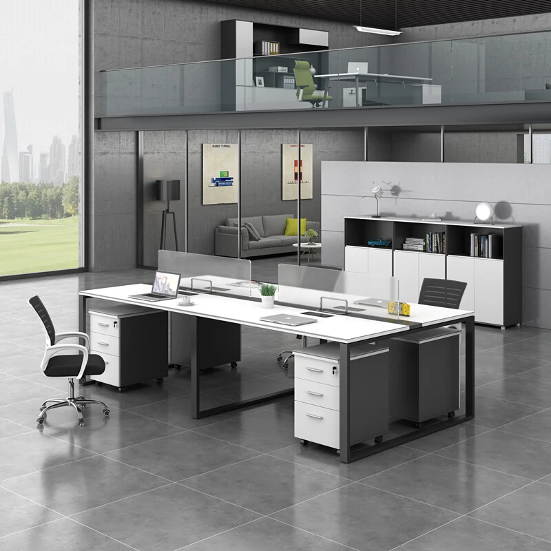 Staff desk simple modern office furniture table and chair High Quality