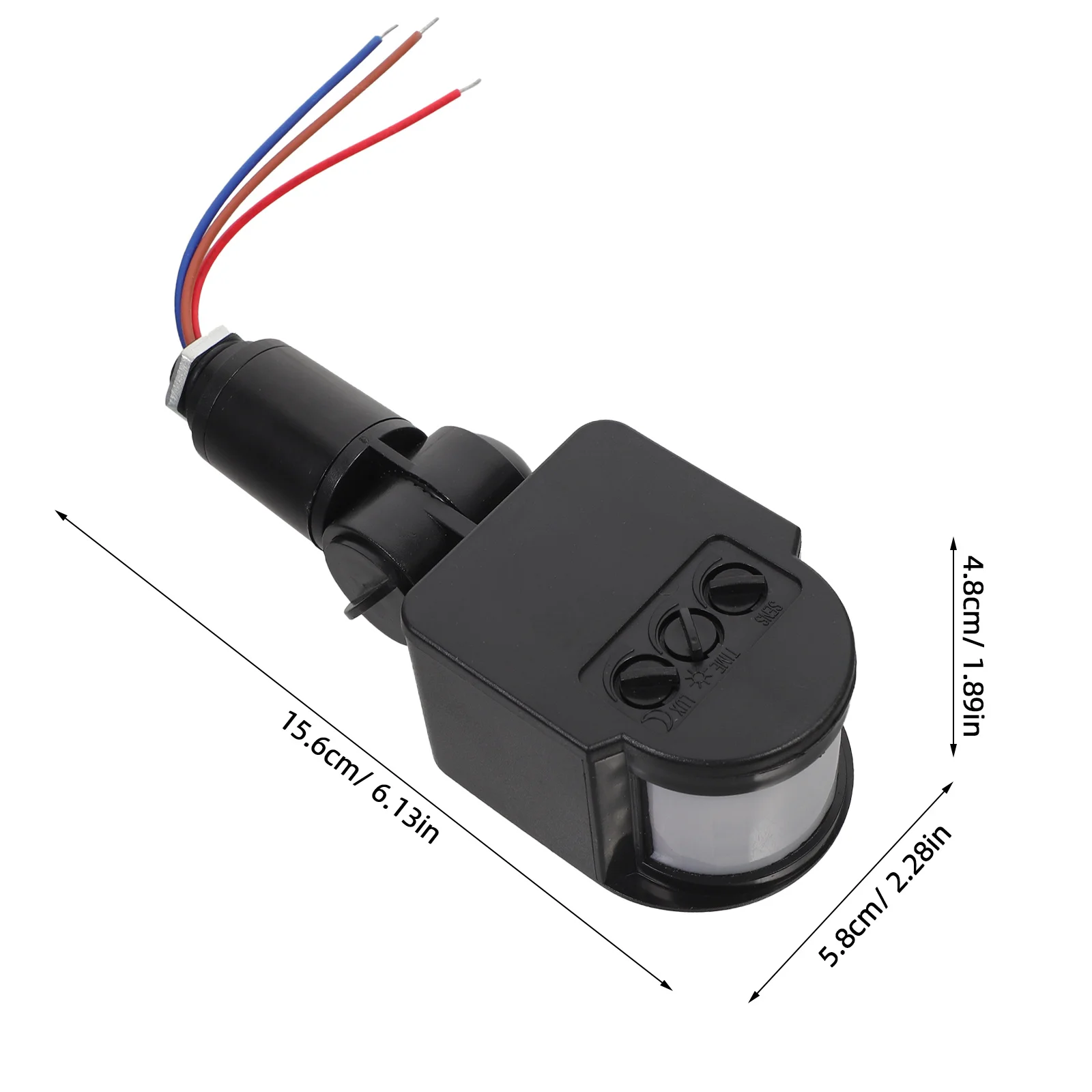ไฟเซ็นเซอร์อินฟราเรดตรวจจับความเคลื่อนไหว ไฟ LED สำหรับรักษาความปลอดภัย ใช้ไฟ AC110V-260V ตรวจจับการเคลื่อนไหวด้วยเซ็นเซอร์ PIR สำหรับภายนอกอาคาร กันน้ำ สมาร์ท