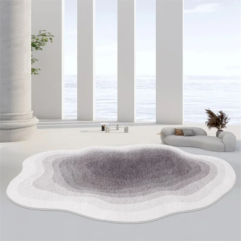 Pink Irregular Bedroom Dressing Table Soft Carpet Ins Fashion Living Room Decorative Carpets Study Cloakroom Fluffy Non-slip Rug