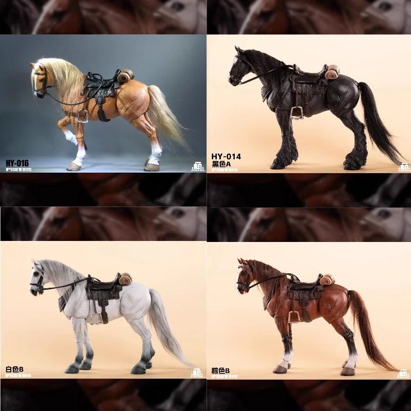 New Fish Toys FishToys D20Studio 1/12 Movable Horse Basic Black