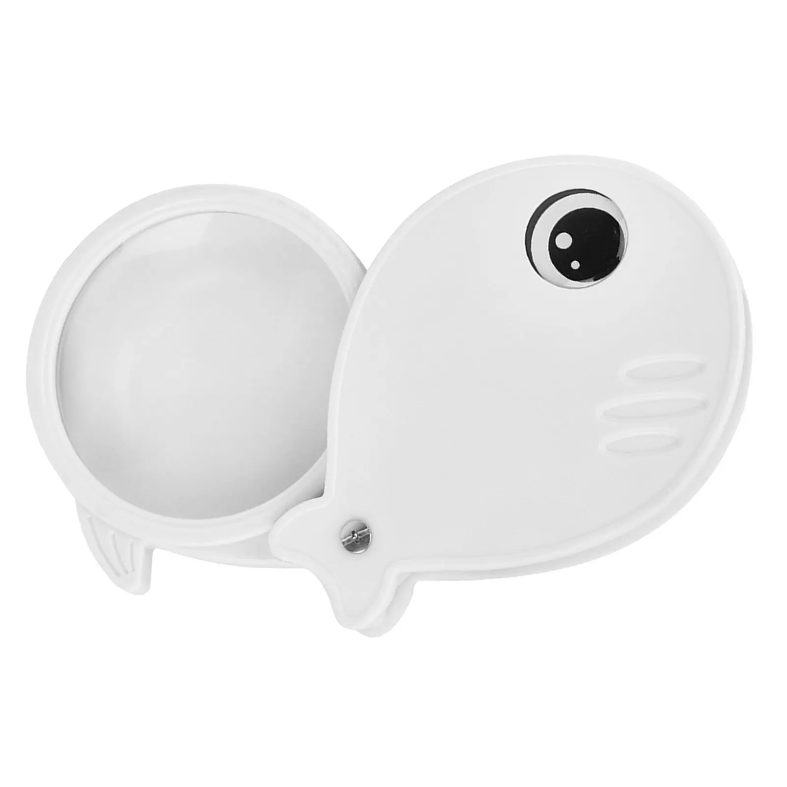 Cartoon Design 8X Foldable Magnifier Compact Handheld Reading Loupe for Books Newspapers Classroom Crafts Seniors Students