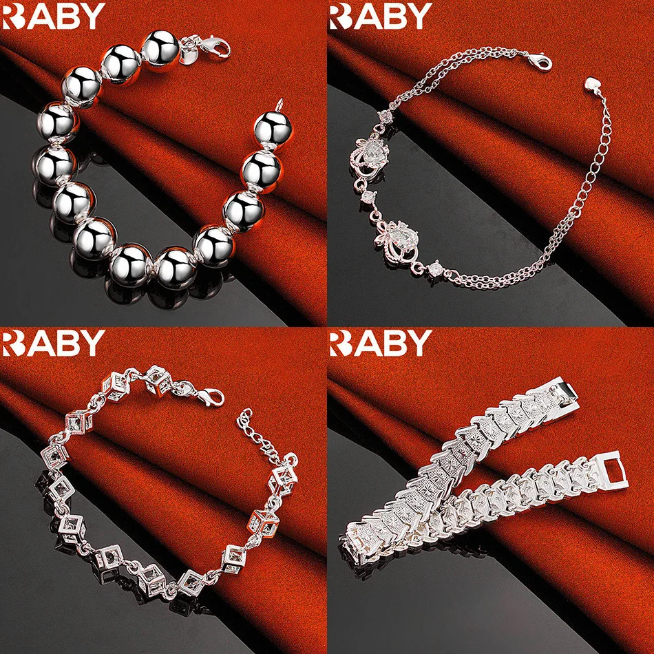 

URBABY 925 Sterling Silver Design Bracelets For Women Men Creativity Gifts Street All-match Party And Daily Wear