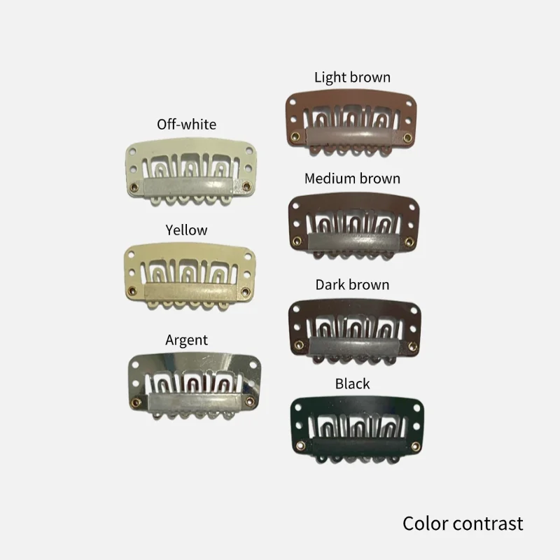 50 шт./упак., инструмент для наращивания парика, аксессуары для парика для мужчин и женщин - дерьмы для укладки и прически, фиксированные