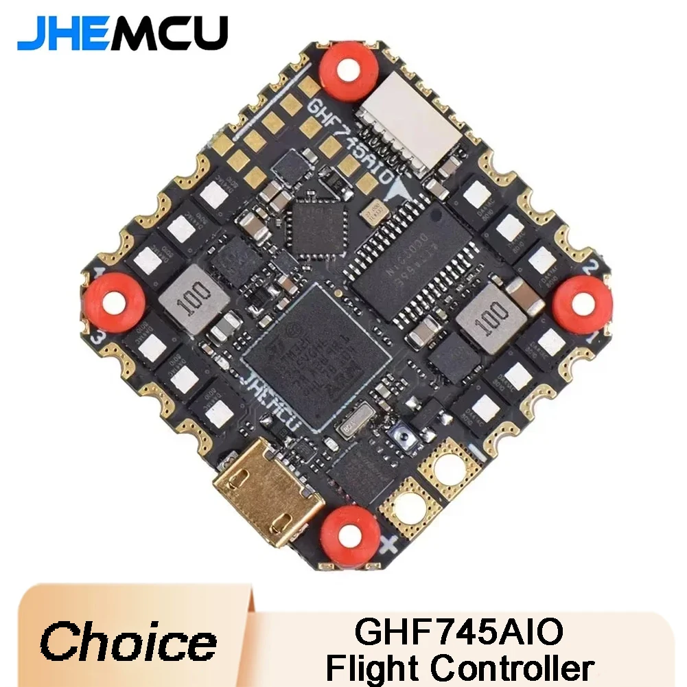 

GHF745AIO MPU6000 F745 Flight Controller BLHELI32 G071 40A / 50A 4in1 ESC 25.5X25.5mm 3-6S for FPV Freestyle Drones RC Tools