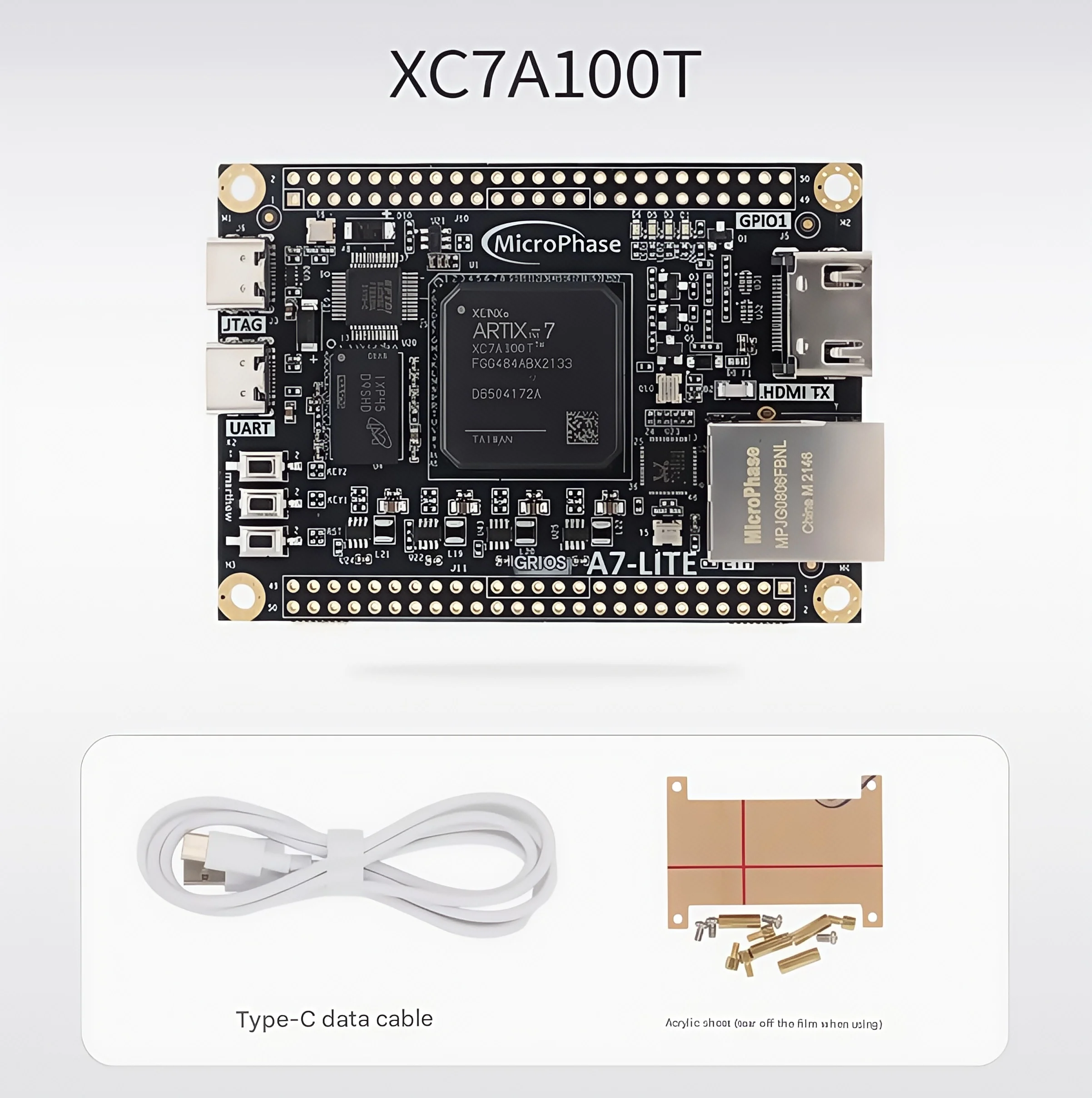Mikrofase FPGA Entwicklungsboard XILINX Artix7 Kernplatine XC7A35T 100T A7-Lite