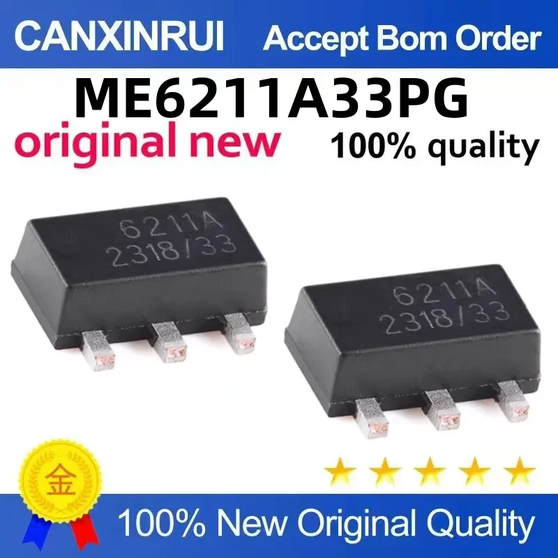 (5-100 pieces) Brand new original ME6211A33PG SOT89