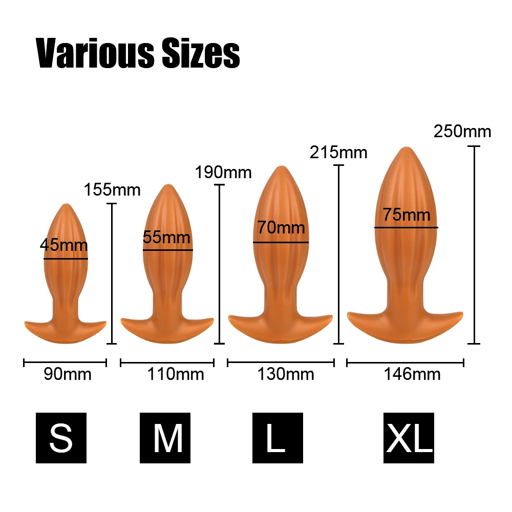 Soft Silicone Butt Plug Sex Toys for Men Women Huge Dildo SM Toys Intimate Sex Toy Anus Expander Prostate Massager Big Anal Plug