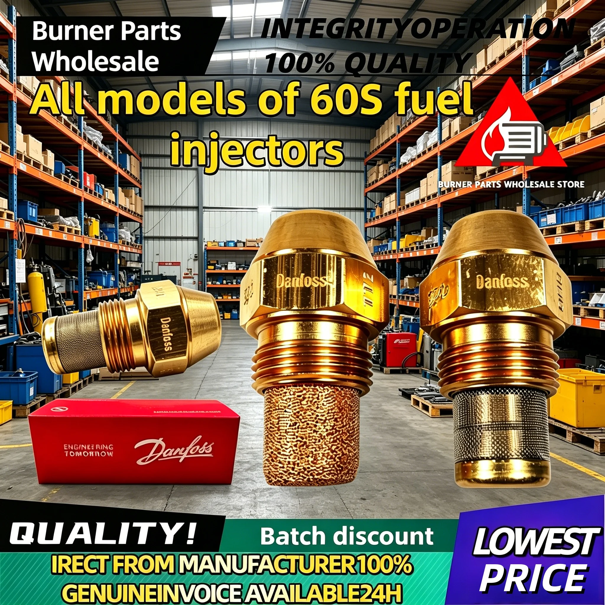 

60S Solid Pressure Atomization Nozzle Degree Oil Burning Boiler Burner Fuel Injector Replacement Parts, 24h Fast Shipping