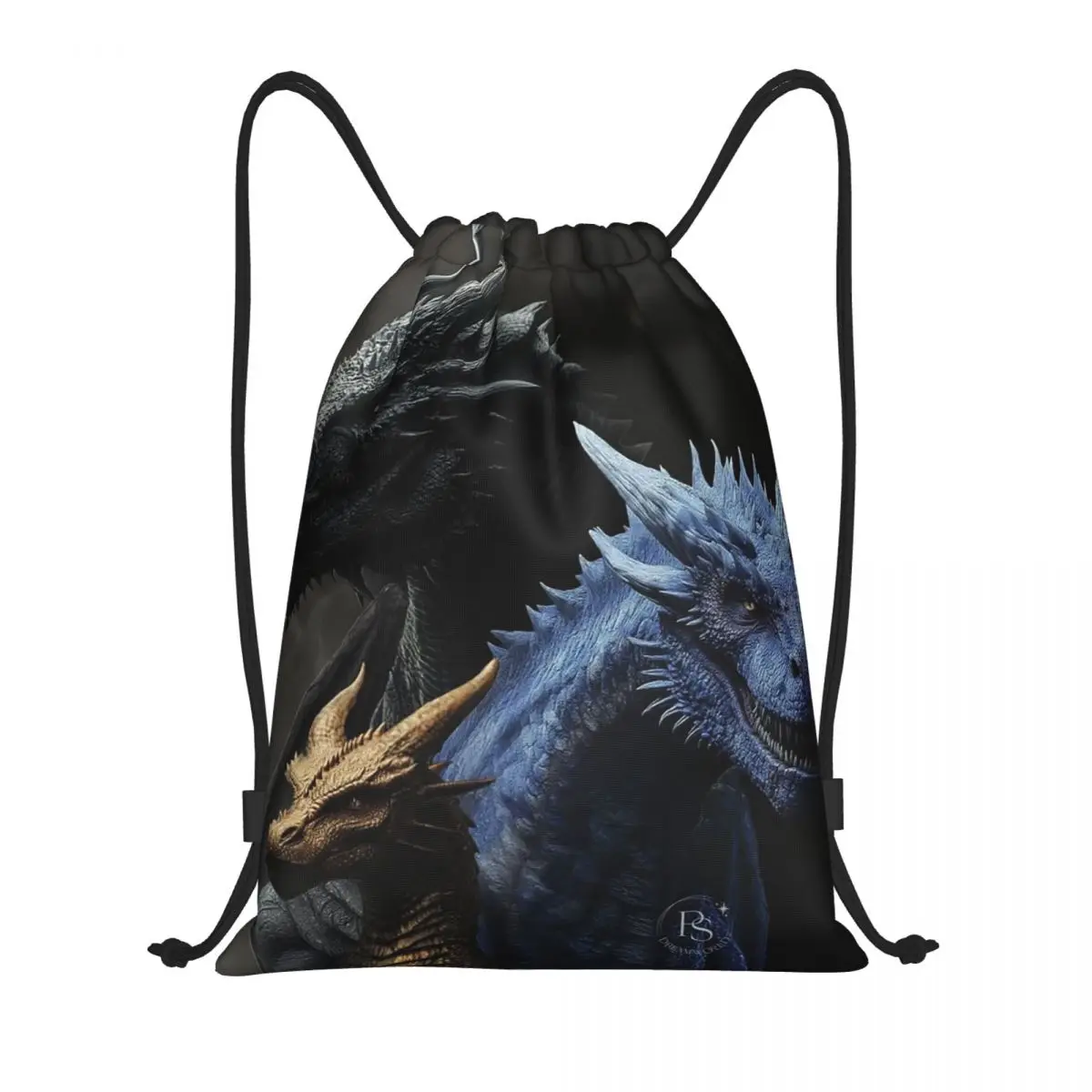 Fourth Wing Dragon Backpacks Portable Drawstring Bags Sports Bag Book Bags for Man Woman School