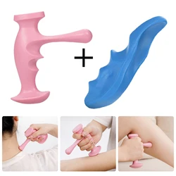 T-shaped Point Thumb Finger Press Trigger Point Handheld Massager Reflexology Stick Press Best Body Roller Back Massager Tools