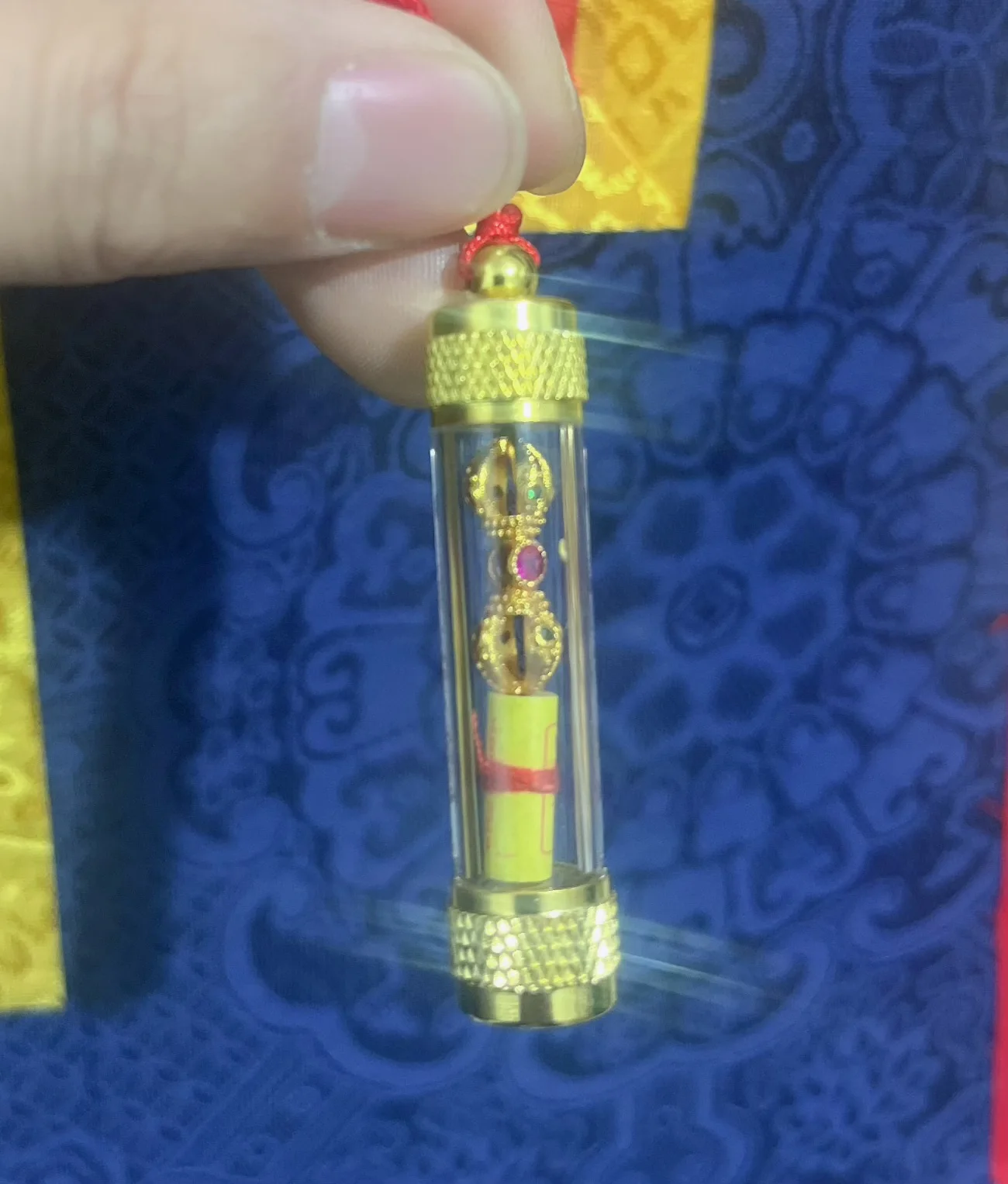 2025 Thailand temple Vajra Shurangama Mantra buddha Amulet Pendant exorcise evil spirits Recruit money Bless safety talisman