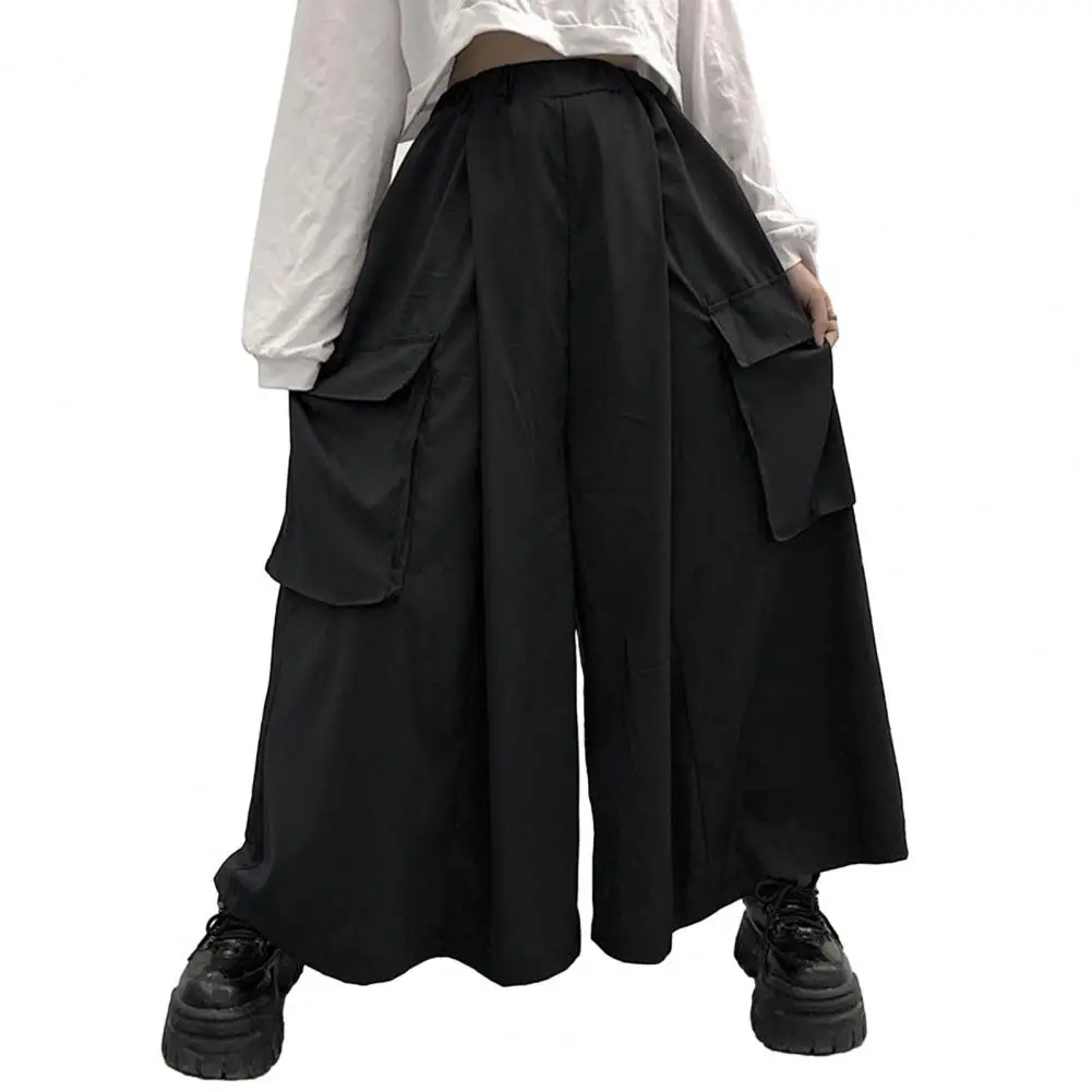 Soft Comfortable Track Pants Stylish Women's Cargo Pants with Big Pockets for Casual Streetwear Comfy Wide Leg for Ladies