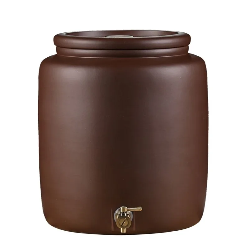 Purple sand water tank 10L20L30L water storage tank handmade ceramic filter tea bucket with faucet water purification tank pumpi