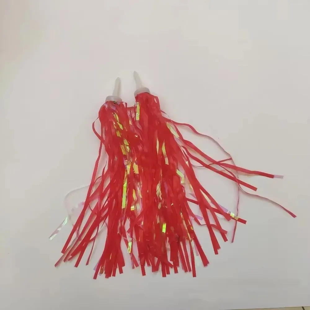 Decor Ribbon Bike Tassels Cute Girls Princess Bicycle Handlebar Tassels Multicolor Sparkly Bicycle Streamers Tricycles Scooters