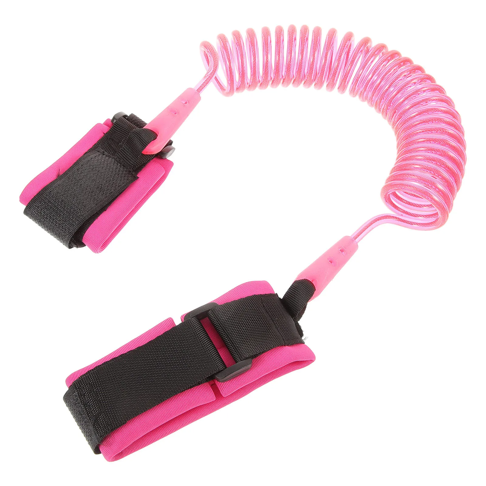 2.5m Kids Traction Rope Elastic Anti-Lost Safety Wristband Bracelet Harness Belt for Outdoor Activities Travel Trip Pink Size M