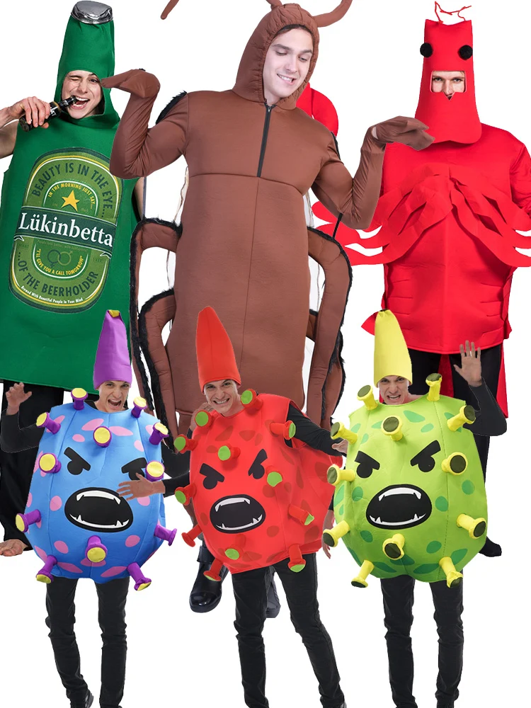 Halloween Party Family Dress Up Cockroach Poop Cosplay Costume Adult Children Role Play Cartoon Funny Clothes