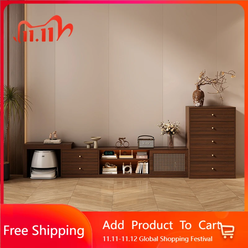 

Wood Modern Tv Stands Drawers Designer Universal Storage Hallway Tv Table Monitor Aesthetic Suporte Para Tv Unique Furniture