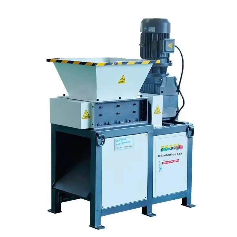 متعددة الوظائف الصغيرة المزدوج رمح الغذاء آلة تقطيع النفايات الطب العشبي المواد الكيميائية كسارة خردة معدنية الحديد