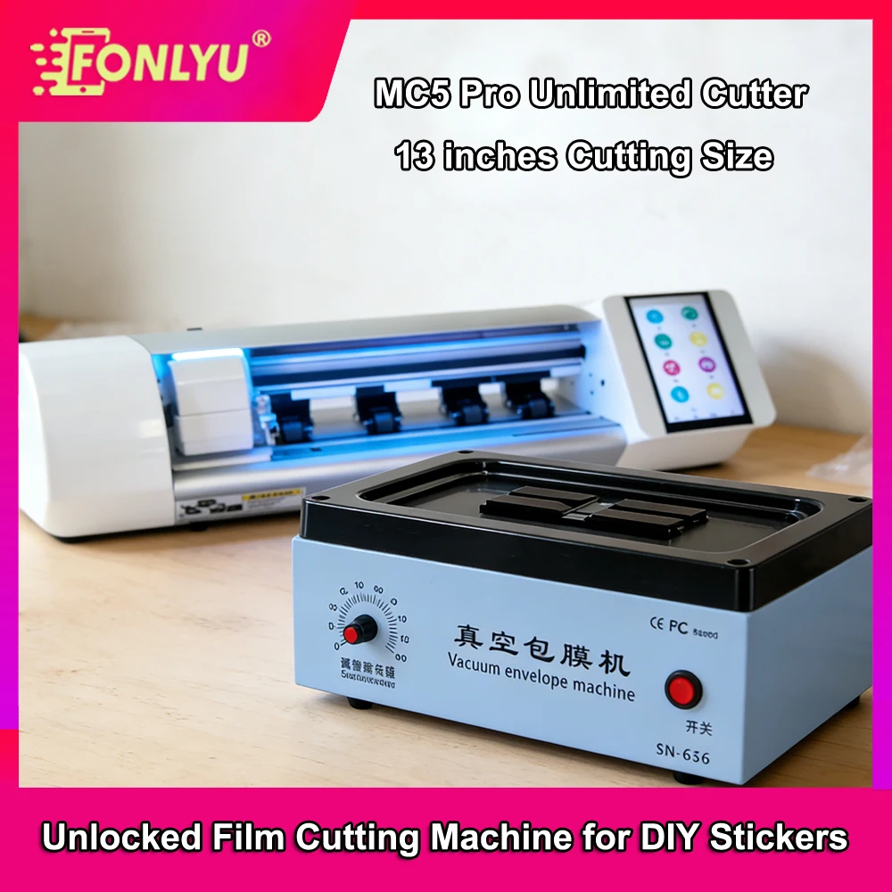 

FONLYU Unlimited Mobile Phone Hydrogel Film Curved Screen Cutting Machine Film Laminating for iphone IPAD Android Posterior
