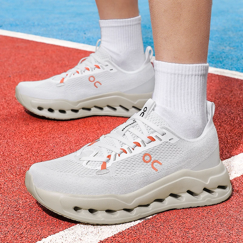 Men's Running Shoes Breathable Mesh Shock Absorption Hollow Out Sole Lightweight Sports Sneakers Non-slip Walking Shoes - view 6