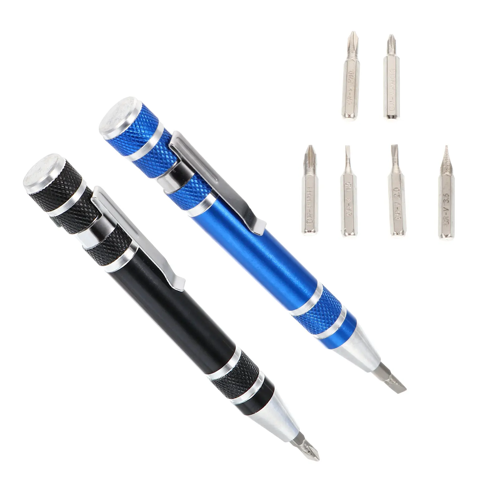 

2 Pcs Mini Screwdriver Set Portable Aluminum Alloy Multi tool Compact Non slip Repair Tool H Tools