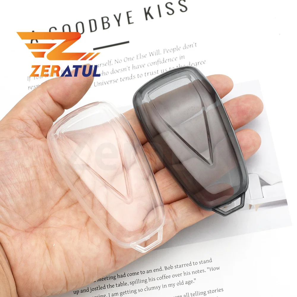 Car Interior Shell Fob Accessories Transparent TPU Key Case for Changan CS75 Plus Models Eado Univ UnivT UniZ CS35 CS55 X5 Plus