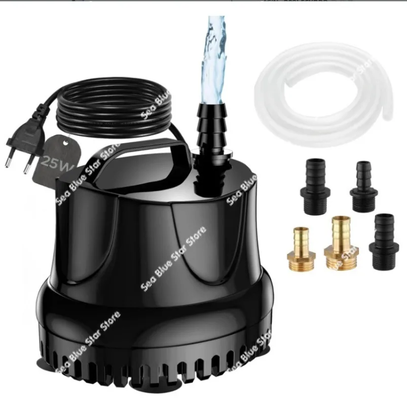 

Water pump 110V-220V fish tank water pump swimming pool filter bottom suction pump small hydroponic supporting multi-functional