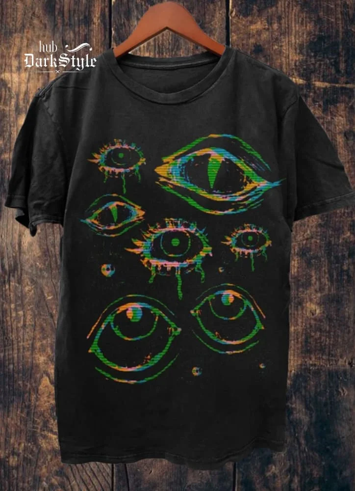 

Colorful Grunge Eyes Goth Unisex Classic T-Shirt