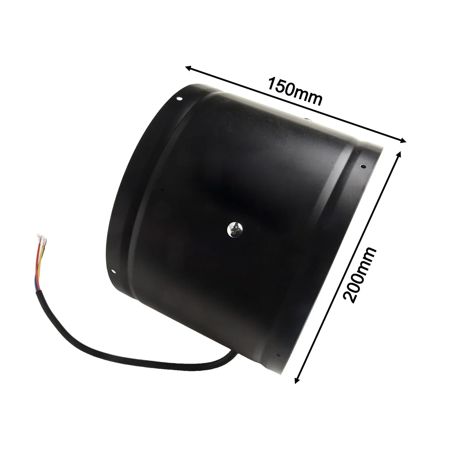Efficient 200mm Inline Fan for Smoke Extraction with Easy Integration into Ventilation Ducts and Quiet Performance