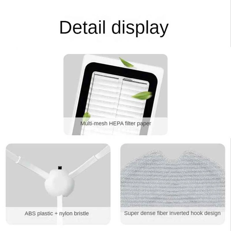 Side Brush HEPA Filter Mop Cloth Spare Parts Accessories For Xiaomi Dreame D9 L10PRO Robot