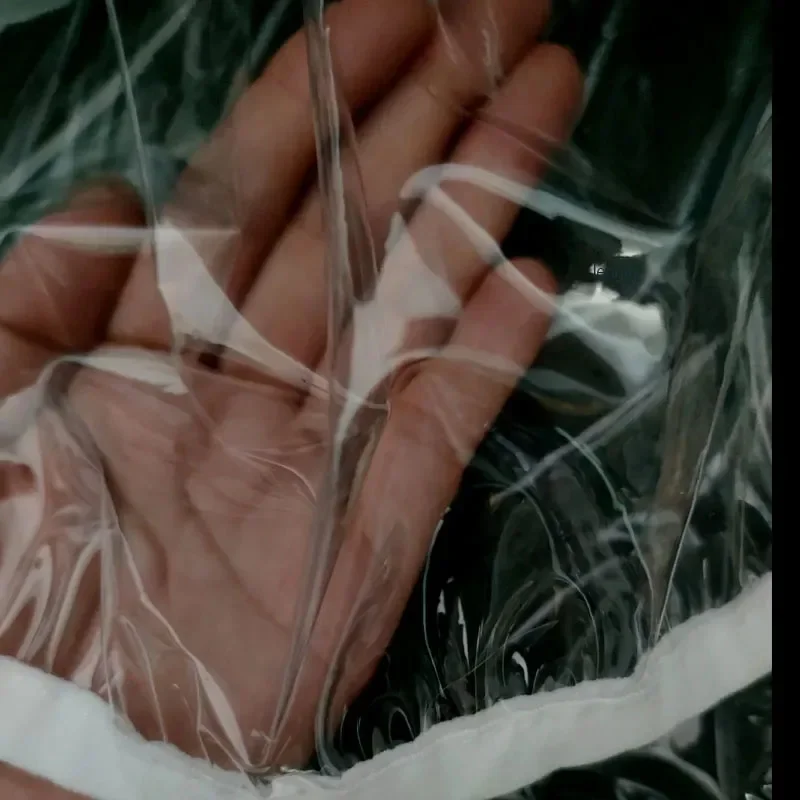 Transparent PVC plastic Underpants Leak Proof Smooth Silent Couple Erotic Panties Bottom Button ABDL Adults Baby Diaper Briefs