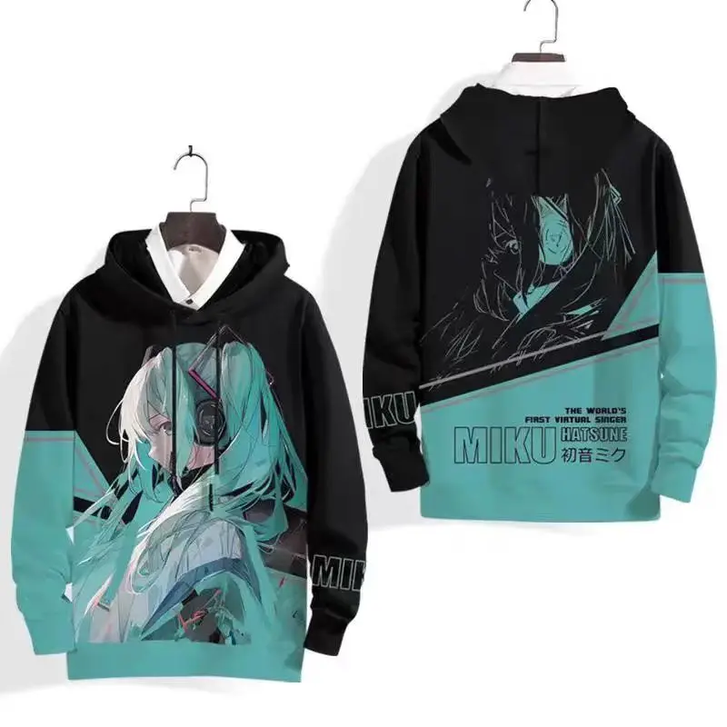 سترة هاتسون ميكو الجديدة للخريف برقبة دائرية للرجال والنساء مع نفس معطف محيطي أنيمي ميكو مطبوع بأكمام طويلة #3