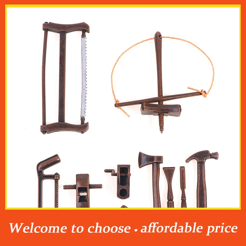 TH 1set Mini outils de réparation, jouets de simulation pour la décoration, accessoires pour maison de poupée 1/12
