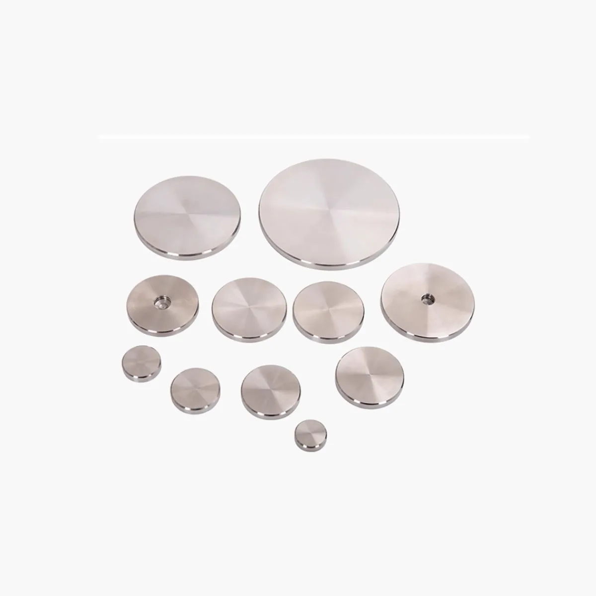 

304 Stainless Steel Blind Hole Advertising Nail Nut Thin Flat Decorative Glass Fixed Round Nut M3M4M5M6M8M10