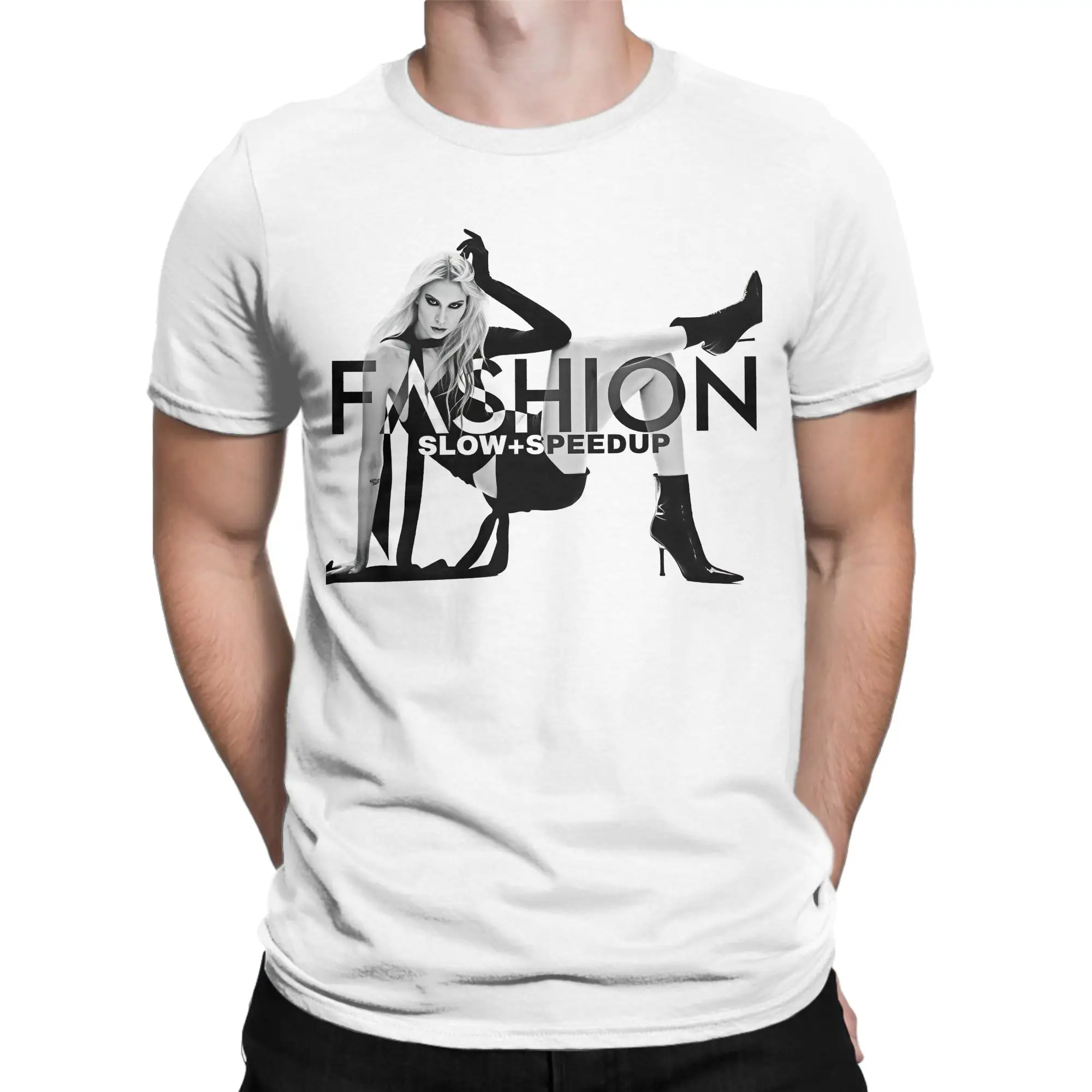 Britney FaSHioN Men's T Shirts Manson Album  Funny Tees Short Sleeve Round Neck T-Shirts 100% Cotton Printed Clothes