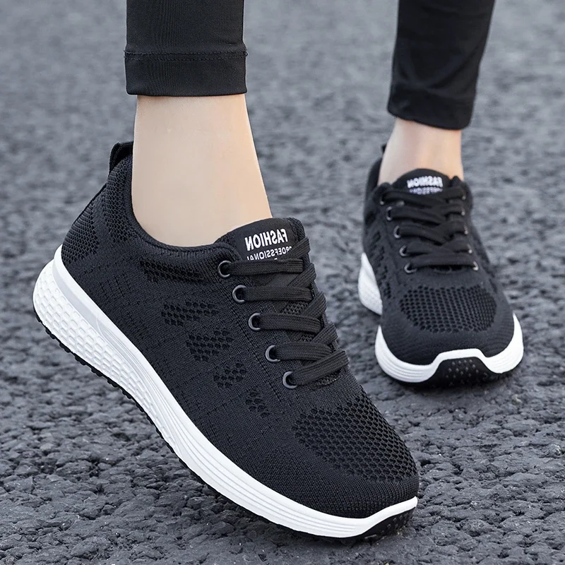 Women Causal Sneakers Summer Shoes Woman Mesh Fashion Breathable Lace Up Sports Shoes for Women Platform Walking Designer Shoes