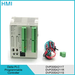 Delta PLC Relay Transistor Output Analog Programmable Logical Controller DVP20SX211T DVP20SX211R DVP20SX211S 24V 8(4AI) 6(2AO)