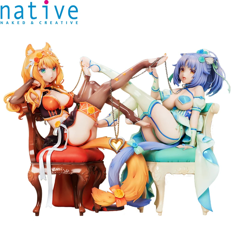 

Оригинальная оригинальная экшн-фигурка Nekopara Maple & Gui из аниме Коллекционная модель куклы Статуэтка орнамент игрушки подарки