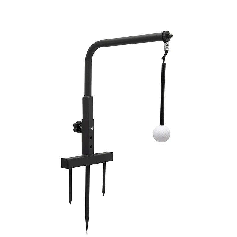 Golf Swing Trainer Training Durable Iron Golf Practice Swing Groover with 3 Height Indoor Golf Practice Simulator Accessories