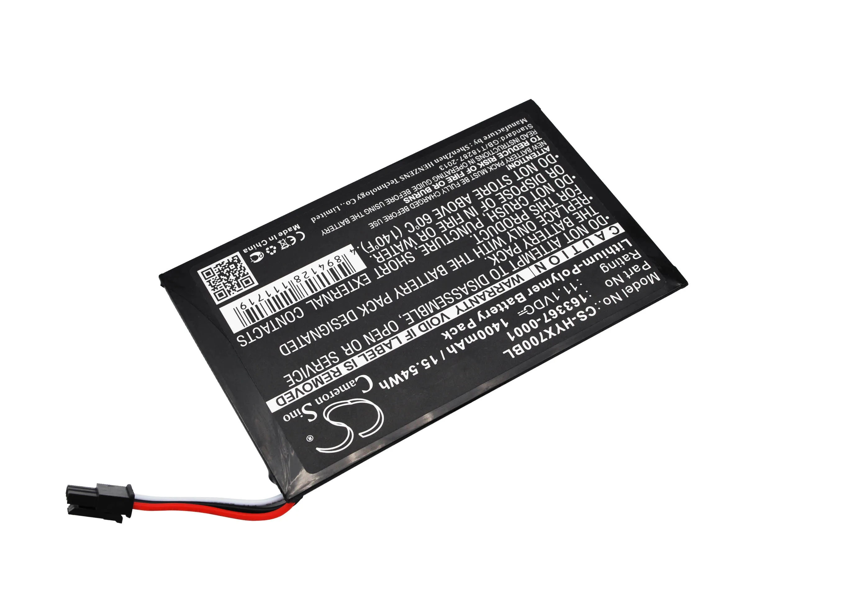 

11.1V 1400mAh Barcode Scanner Battery 163367-0001 for Honeywell TX700 TX800 +TOOL