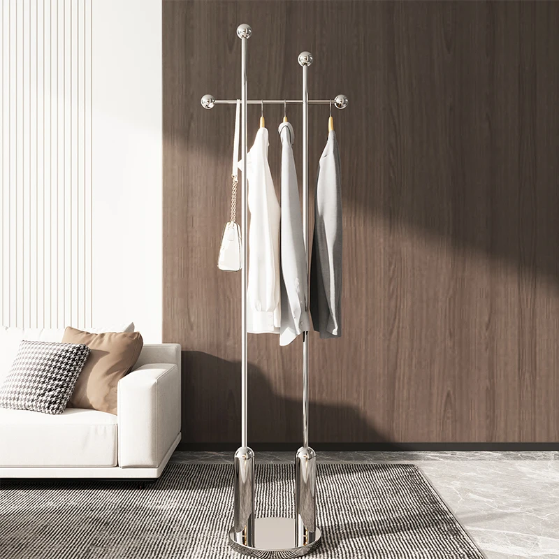 

Premium floor hanger bedroom corner entry living room hanger light luxury minimalist Italian small coat rack fashion