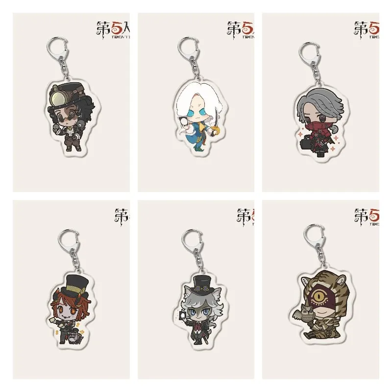 

Anime Identity Ⅴ Figures Aesop Carl Joseph Desaulniers Norton Campbell Acrylic Key Chains Q Version Cute Bag Decor Pendant Gift