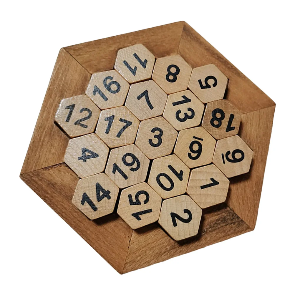مجموعة واحدة من ألغاز الأرقام التعليمية الخشبية للأطفال، تطوير التعلم المبكر، التدريب على التفكير المنطقي المعرفي