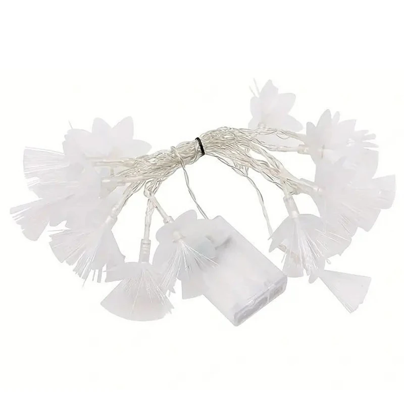 2/3M Led Fiber Optic Fairy Licht Batterij-Aangedreven Slinger Kerstversiering Feest Nieuwjaarsdecor Kunstbloemen Festoen