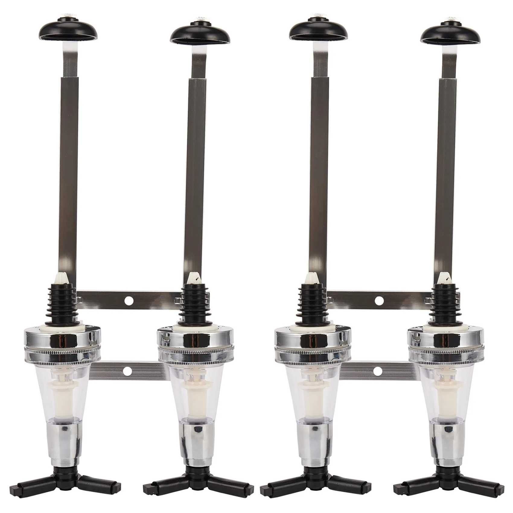 ABSS-4 Bottles Wine Alcohol Shot Dispenser Pourer Rack Liquor Drinks Wall Bar Mounted
