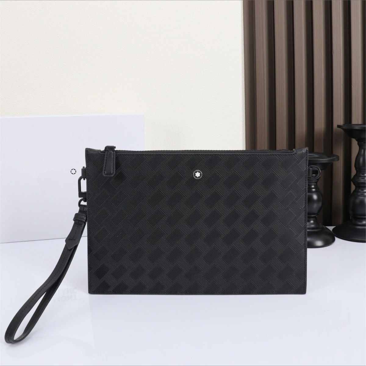 

Luxury Mens Extreme 3.0 Leather Document Bag - Fashionable Business Casual Embossed Cowhide Organizer Tote Wrist bag