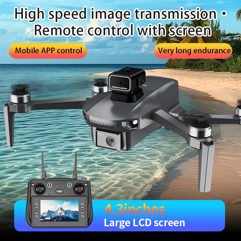 

S186 GPS Drone with Aerial FPV Screen 8K HD Camera 5G WiFi Obstacle Avoidance RC Quadcopter Toy Professional Remote Control