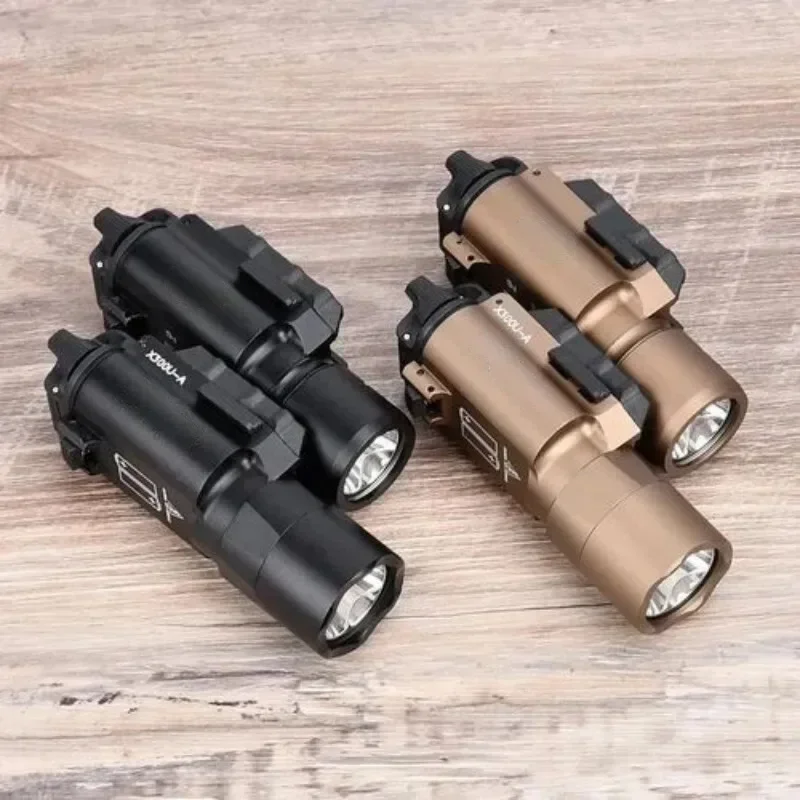 Tactical LED Strobe Light Metal Flashlight for 20mm Rail Compatible with Airsoft Hunting Guns X300 X300U Ultra X300V X400 Models