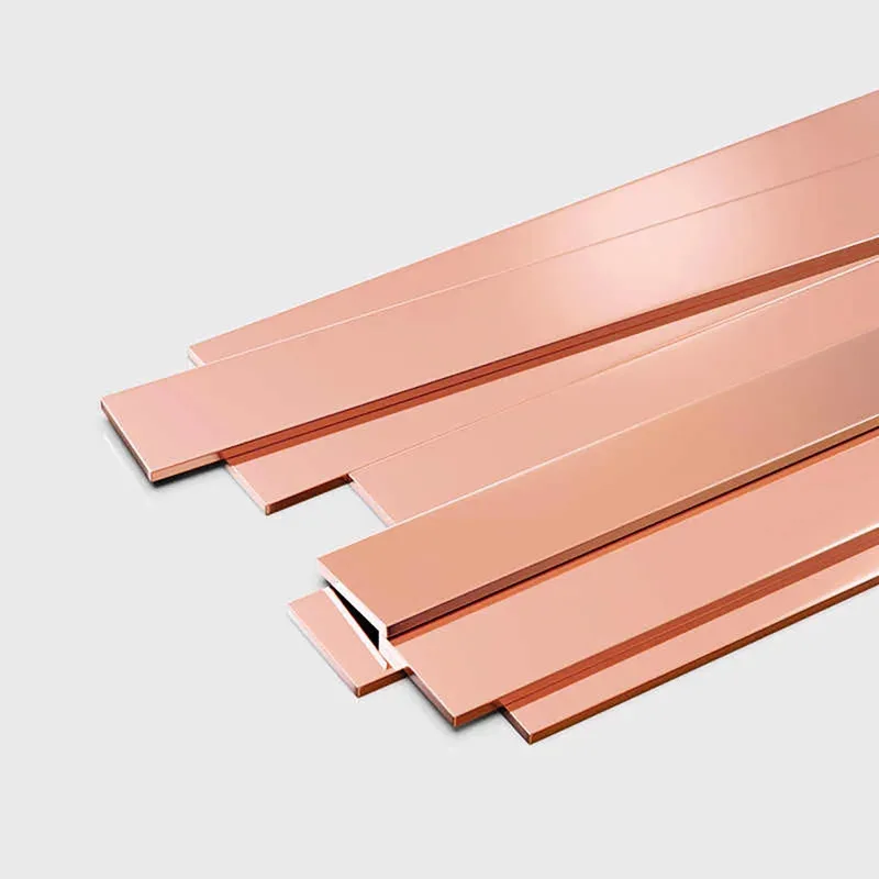 Ultra Thin to Thick T2 Red Copper Flat Bar 0.05mm to 10mm Thickness 5-12mm Width 500mm Length Solid Copper Strip