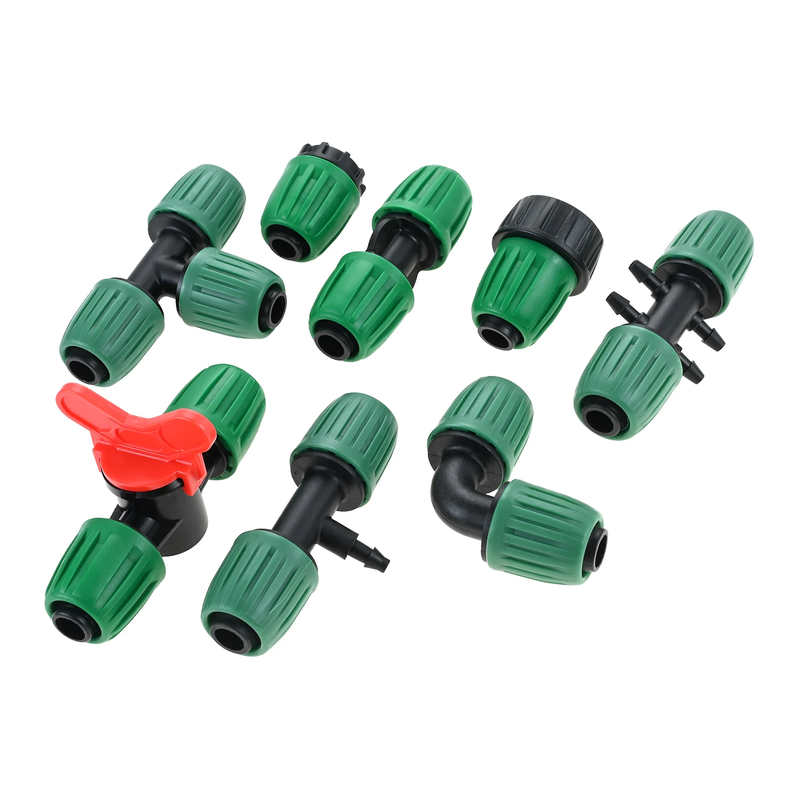 

Набор из 23 предметов для капельного орошения 1/2 дюйма, подходит для капельных трубок 1/2 дюйма, для сада, теплиц, ландшафтного дизайна, аквапоники и гидропоники